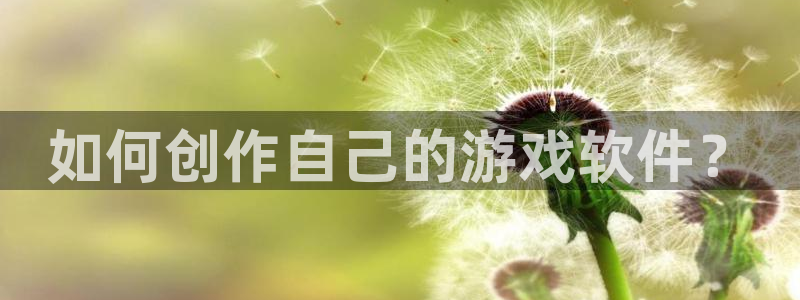 沐鸣娱乐2官方平台是什么：如何创作自己的游戏软件？