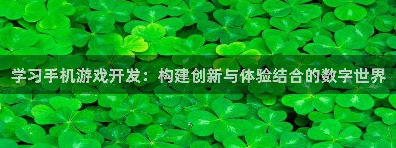 沐鸣2测速登陆：学习手机游戏开发：构建创新与体验结合的数字世界