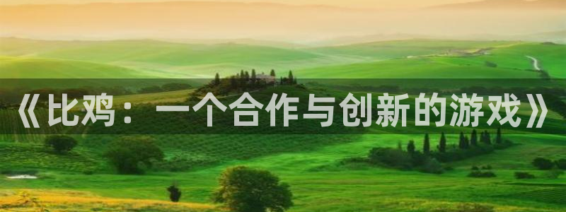 沐鸣娱乐2注册地址：《比鸡：一个合作与创新的游戏》